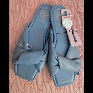 🩵 NWT Powder Blue Mules 🩵